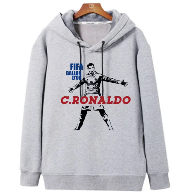 Cristiano Ronaldo Paulo Dybala Gianluigi Buffon Andrea pyrlo Alessandro Дель Пьеро толстовка с капюшоном хлопковая куртка и пальто с длинными рукавами - Цвет: Ronaldo gray