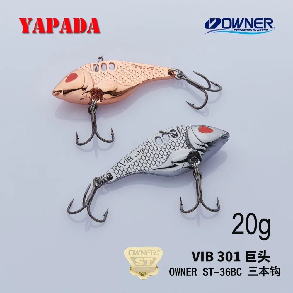 YAPADA VIB 301 мех 20 г/25 г тройной крючок 52 55 мм перо многоцветный цинковый сплав металл