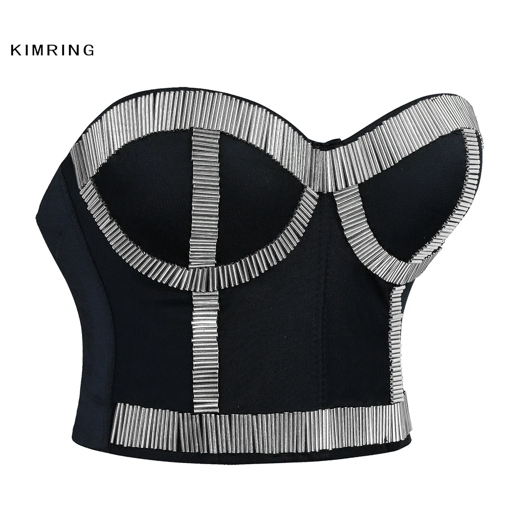 Женский корсет kimbing металлический в рок стиле|corset bra|corset xsnightclub shoes |
