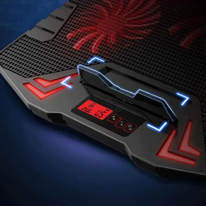 ICE COOREL K5 5 Вентилятор 2 USB регулируемый ноутбук корпус охладителя освещения
