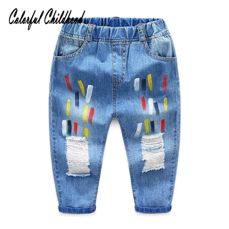 

Children Jeans Boys Denim trousers toddler cowboy pants Top Quality Casual kids clothing spring leggings 3-10Yrs