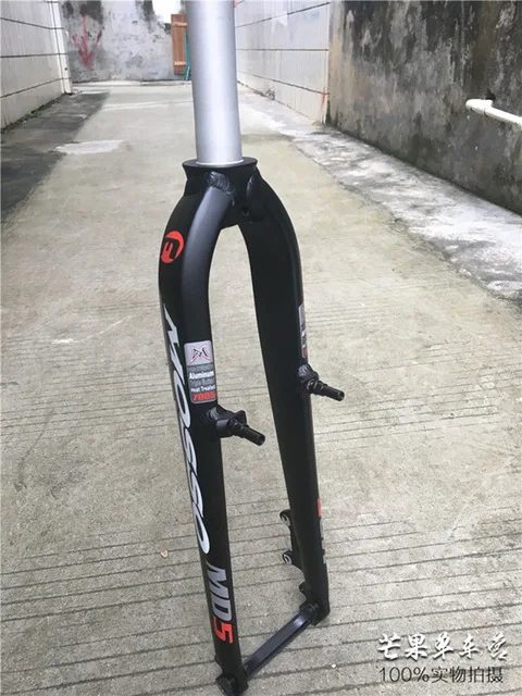 Новая модель Mosso M5 MD5 M5E M5EV M6 MTB вилка для горного велосипеда v+ дисковый тормоз 2" 27,5" 2" Передняя жесткая Сверхлегкая вилка для велосипеда - Цвет: MD5 black red