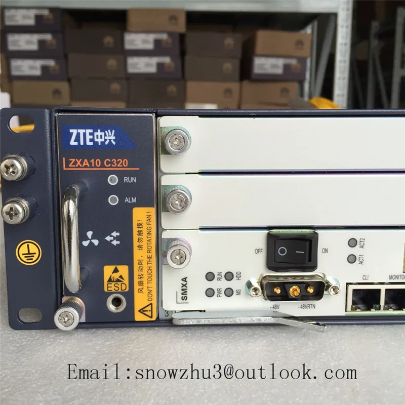 2U оригинальный ZTE 19 дюймов ZXA10 C320 EPON/GPON OLT SMXA/3 карты 1G uplink управление питание