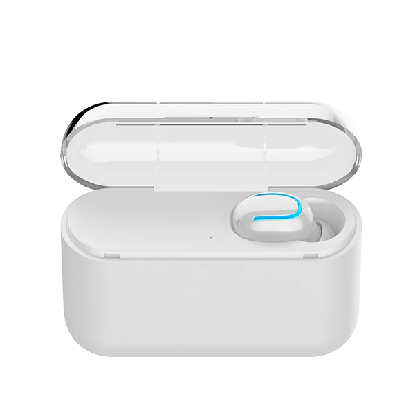 Single Ear White ASKMEER TWS Bluetooth 5,0, наушники, мини, настоящие, беспроводные, 3D стерео наушники с микрофоном, свободные руки, спортивные наушники, авто сопряжение, гарнитура - Цвет: Single Ear White