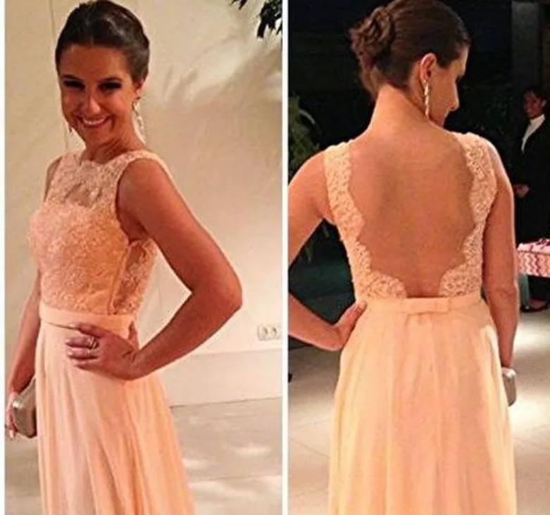 vestidos New 2014 Sexy A-Line Custom Made Elegant Crew See Through Ruffles Sheer Lace Floor-Length Formal Dress Evening Dresses | Свадьбы и