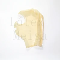 transparent color 100 handmade latex catsuit mask with back zip for adults