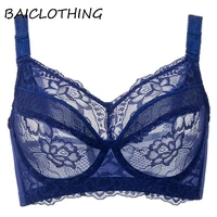 ultra thin womens comfortable lace full coverage underwire lace unlined bra female lingerie 34 36 38 40 42 44 46 48 b c d e f