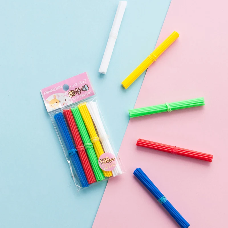 100 шт./упак. небольшой стержней для подсчета число детей Пособия по математике