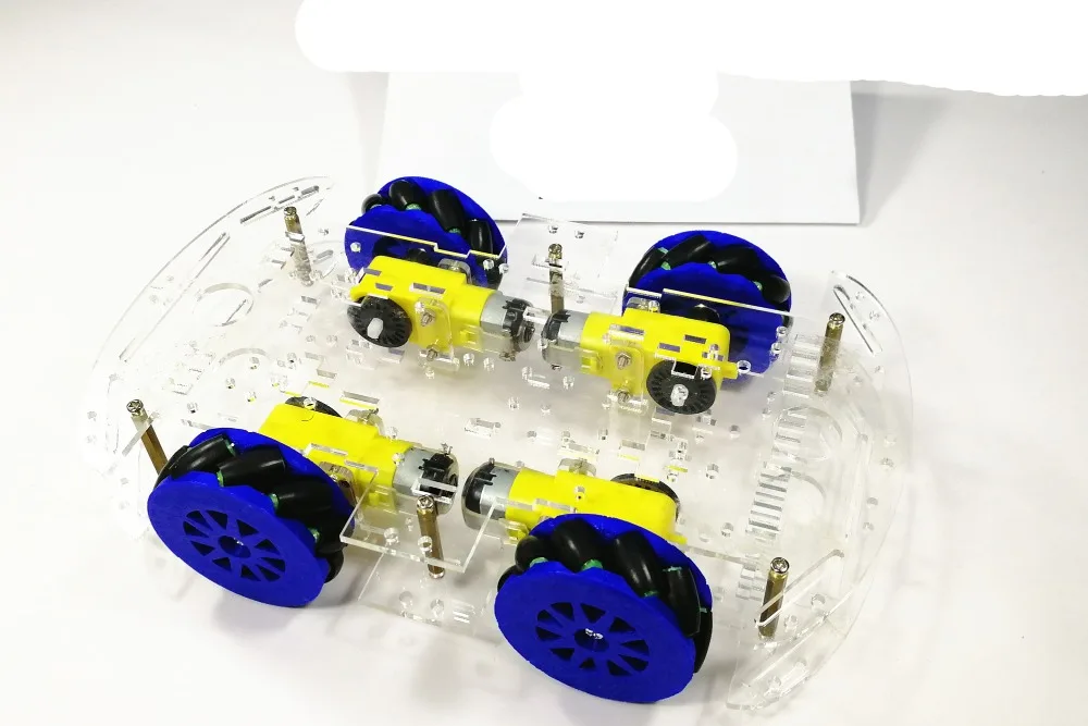 4wd Mecanum колеса смарт шасси автомобиля с мотором TT для Arduino акриловая пластина DIY