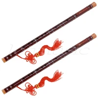 kmise 2 set red traditional chinese bamboo flute dizi f key musical instrument