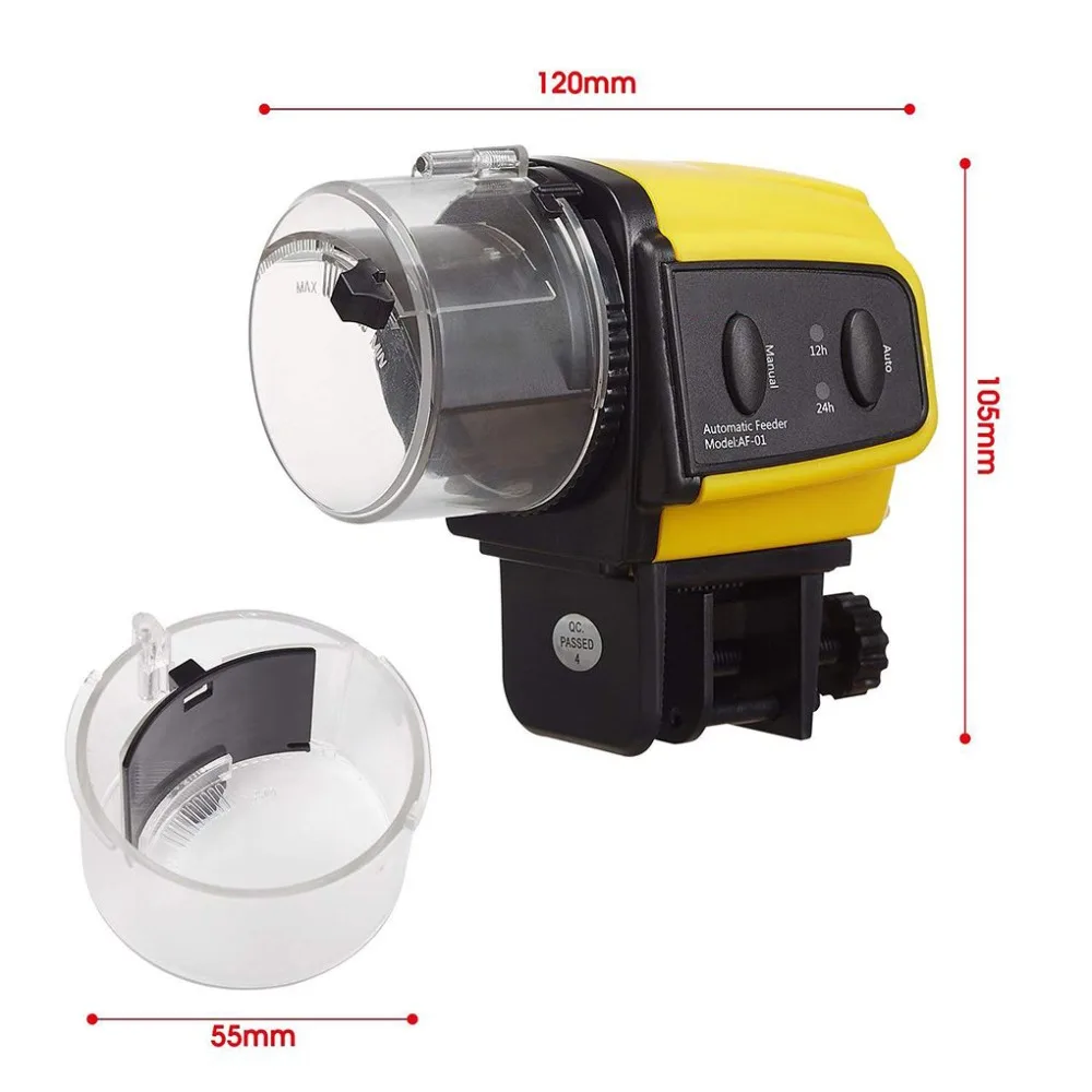 

Auto Fish Tool Automatic Fish Feeder Comida Pet Tool Aquarium Tank Fish Food Timer Capacity Adjustable For Business Trip Tool