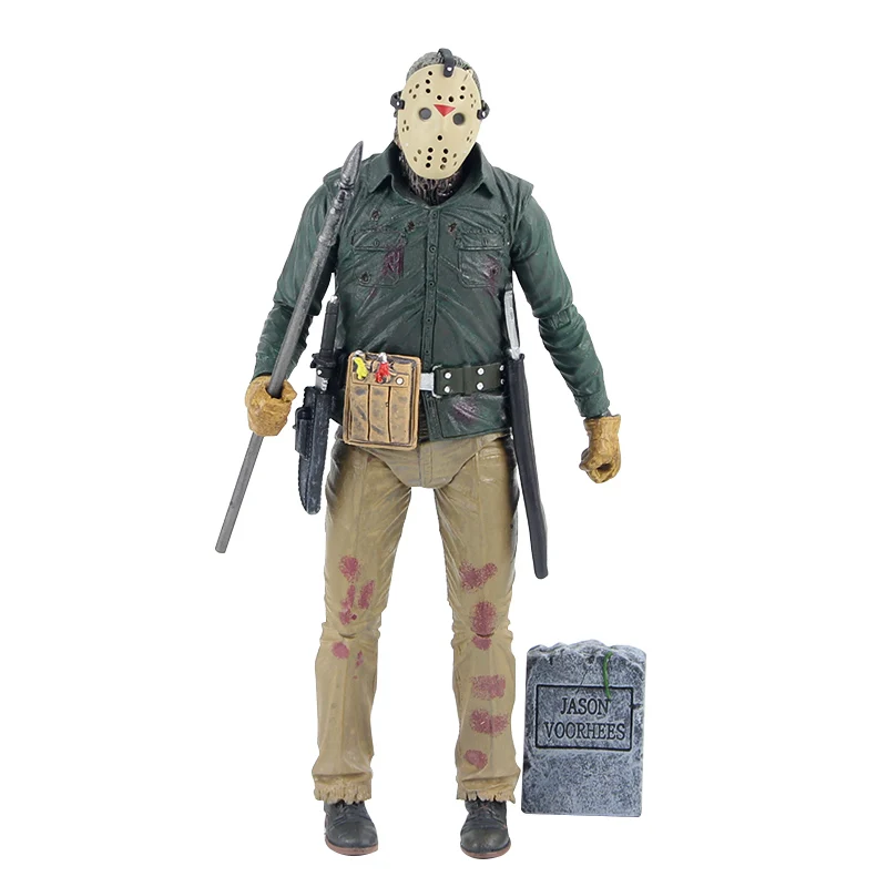 D in Bag NECA Friday The 13th Jason Lives Pamela Voorhees, экшн-фигурка, последняя часть, Jason, 3D маска, пила, топор, меч, нож, страшная модель, игрушки - Цвет: D in Bag