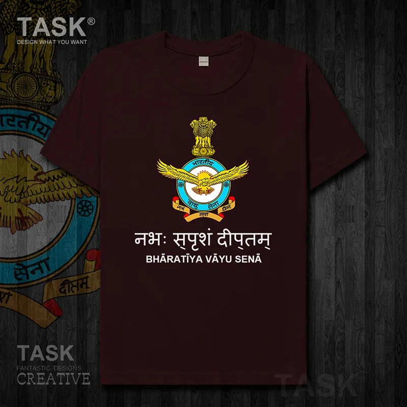 Новые Топы ВВС индийская Республика Индия одежда с коротким рукавом футболка