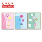 Наборы для вышивки крестиком, наборы для вышивки с напечатанным рисунком, 11ct-холст для домашнего декора, картина с цветами NCKF041