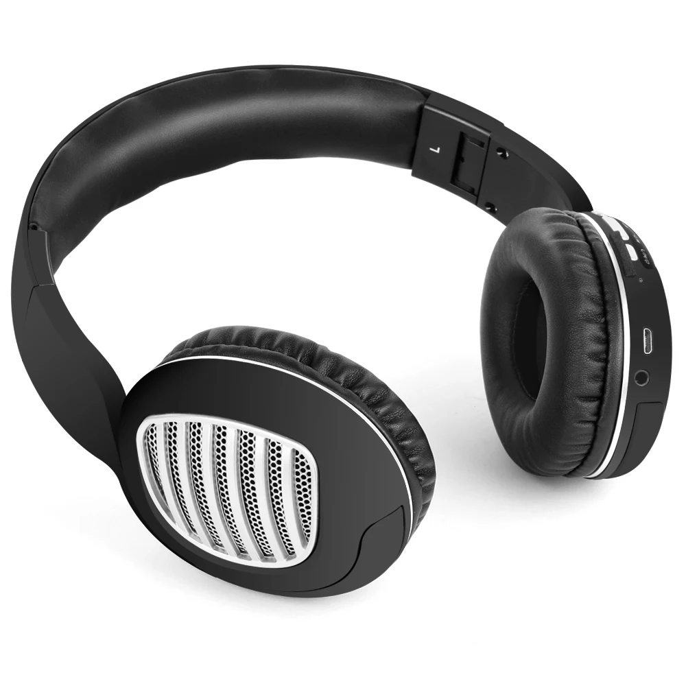 TOPROAD Bluetooth наушники беспроводные стерео 3D объемный звук мобильные игры складные гарнитуры Поддержка FM радио TF Aux громкой связи