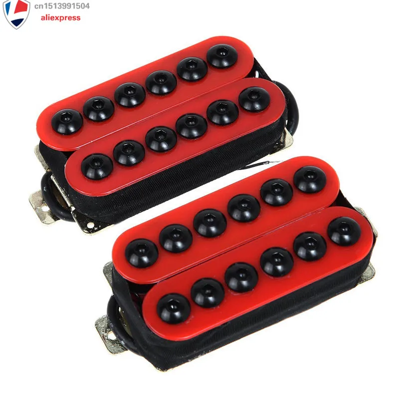 Одна пара керамических магнитов цвет красный для гитары Double H|humbucker guitar pickups|guitar