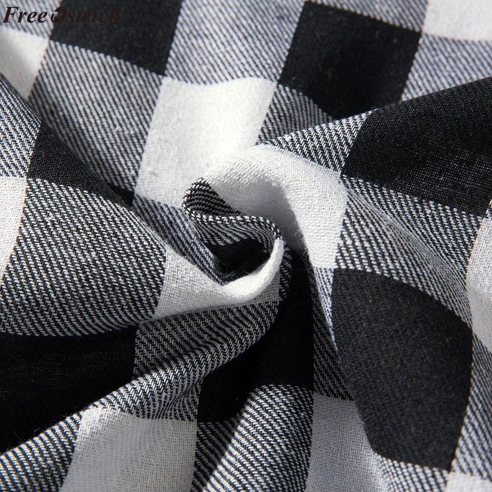 FREE OSTRICH hoodies Tracksuit Men's Autumn Casual Plaid Shirts Long Sleeve Pullover Shirt Top Hooded Blouse Sportswear