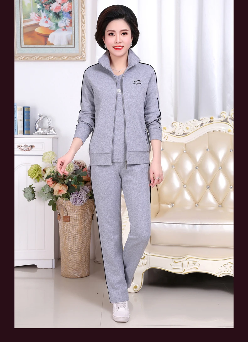 Трендовые товары, Женский комплект одежды, 5XL, плюс размер, спортивный костюм для женщин, костюм из трех предметов, хлопковые топы+ футболка+ брюки 4537