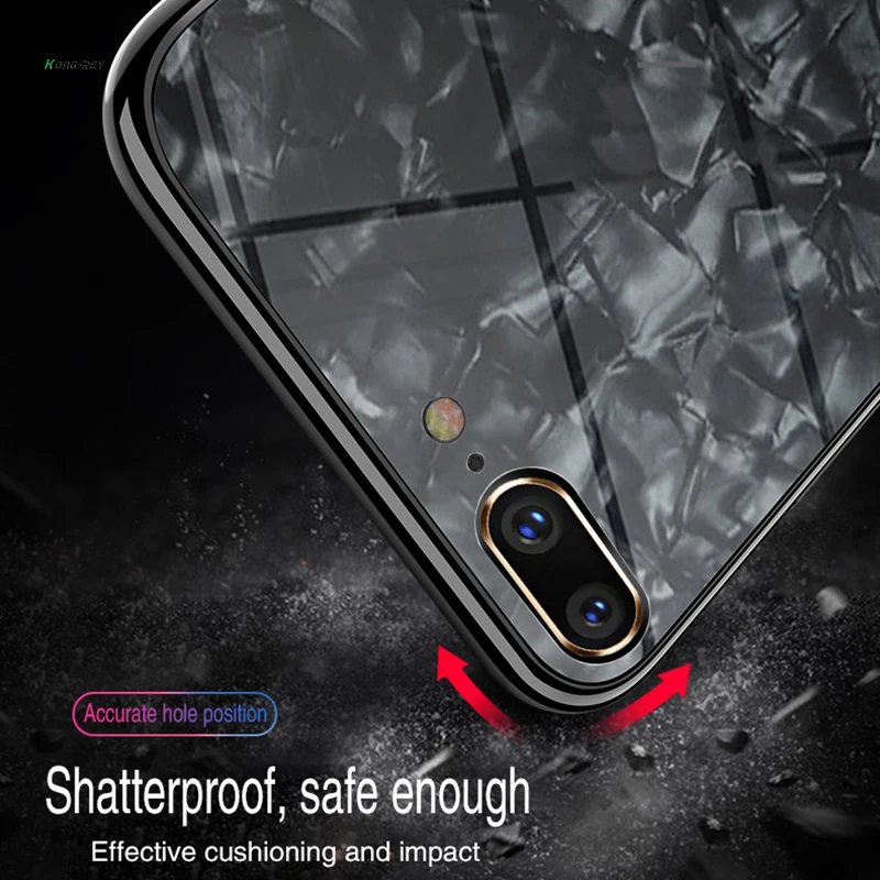 Для Iphone X 8 plus 7 6s 6 стеклянная оболочка мобильный мягкий чехол для телефона TPU +