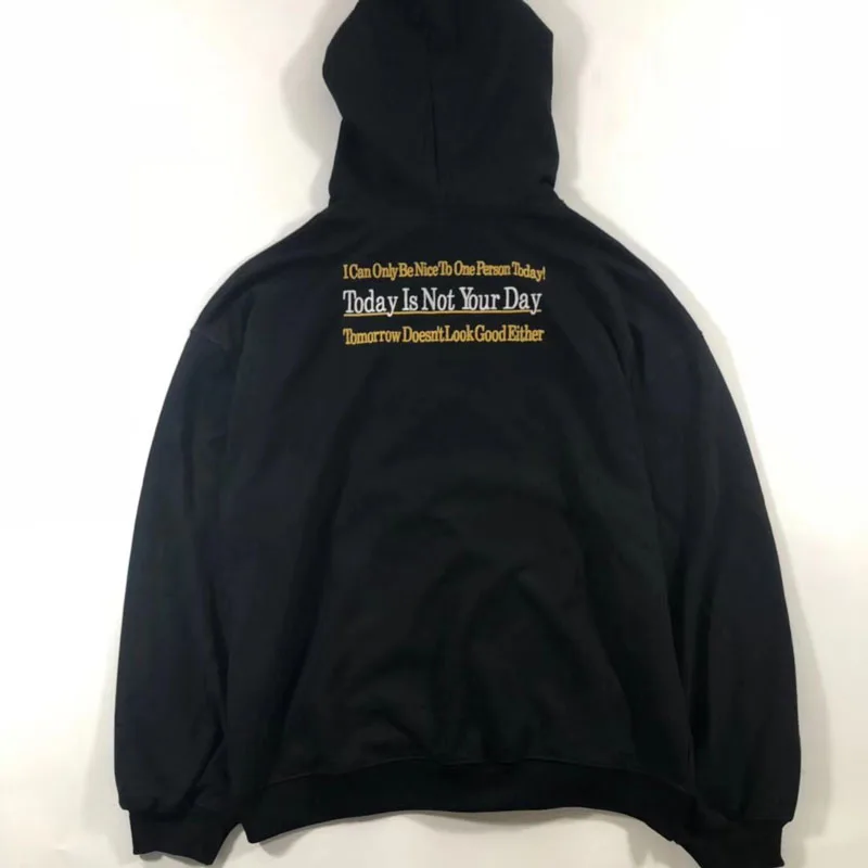 19AW Vete/мужские толстовки с капюшоном желтого цвета с буквенным принтом для мужчин и женщин в стиле хип-хоп, Свободные повседневные мужские свитшоты с вышивкой