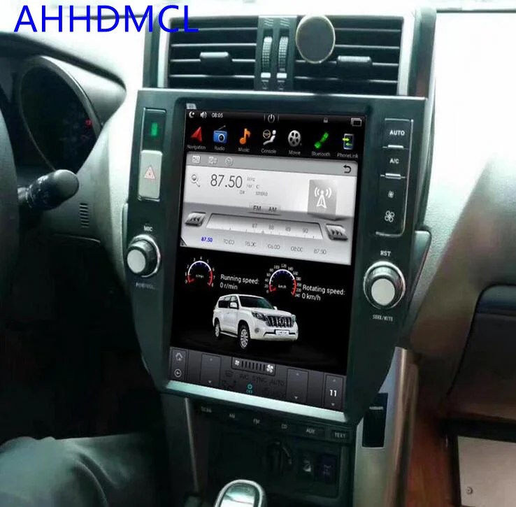 Автомобильный ПК PAD Tesla стиль мультимедийный плеер Android 7,1 gps для Land Cruiser Prado 150 LC150