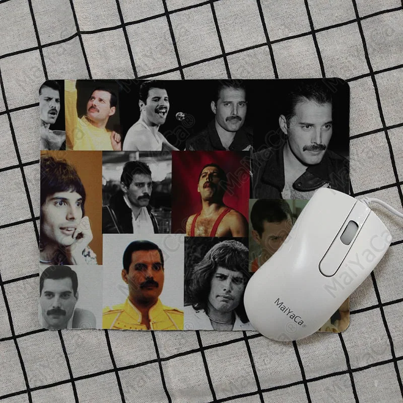 No Lock Edge18x22cm MaiYaCa Vintage Cool Freddie Mercury Customized laptop Gaming mouse pad Top Selling Wholesale Gaming Pad mouse - Цвет: No Lock Edge18x22cm