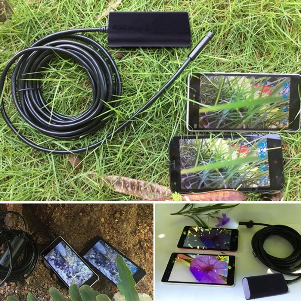 

2.0 MP Metal WiFi Box Endoscope Snake Tube Inspection Camera for IOS Android Phones 9mm Flexible Snake Wire Cable Inspection