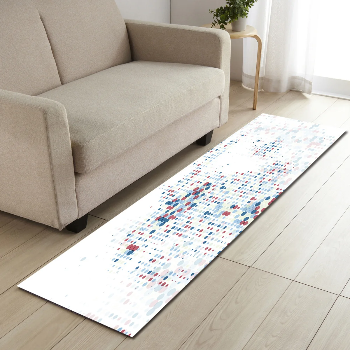 Абсорбирующий напольный коврик кухонный ковер нескользящий фланелевый