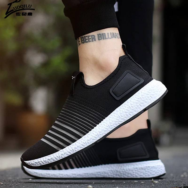 2018 мужская повседневная Летняя обувь из сетчатого материала мужские лоферы