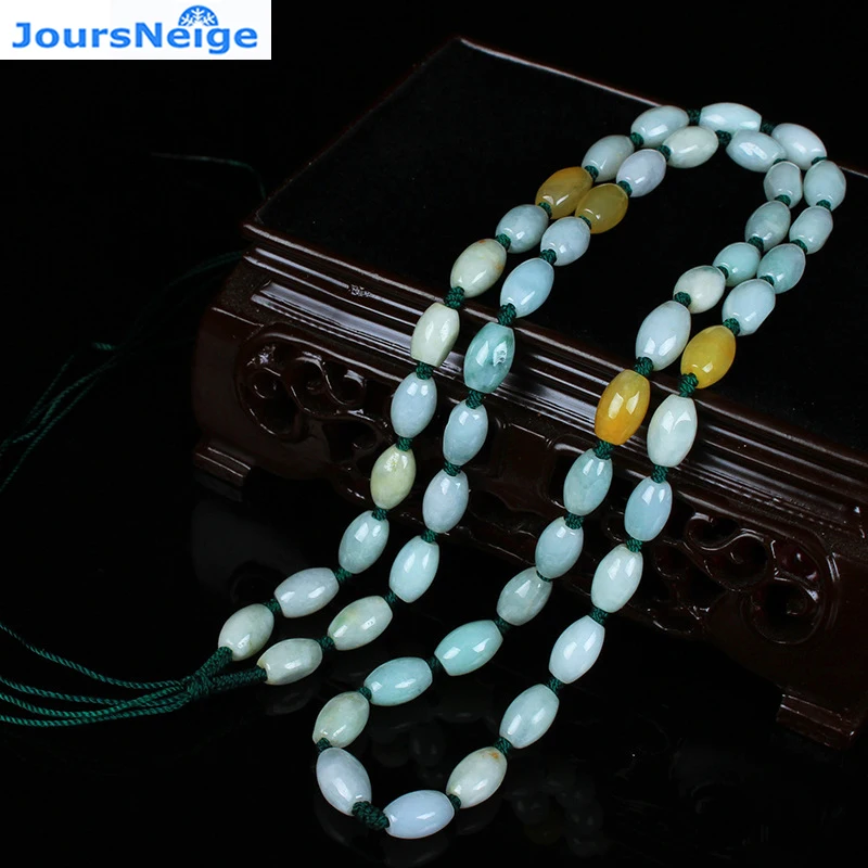 

Wholesale JoursNeige Color Fine Natural Cold Stone Rice Beads Necklace Lucky for Women Girl Fresh Popular Jewelry