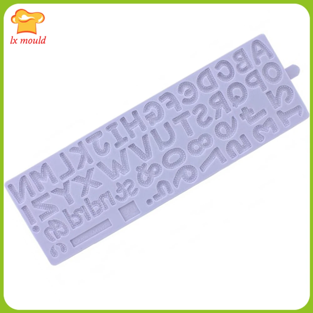 

New Capital English Silicone Cake Mold Cookie Mold Chocolate Mold Baking Fondant Molding Alphabet Number