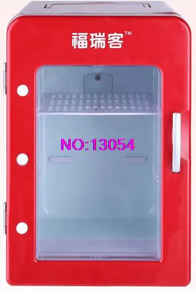 Оптовая продажа 4л Холодильный нагреватель полностью красный прозрачный дверной