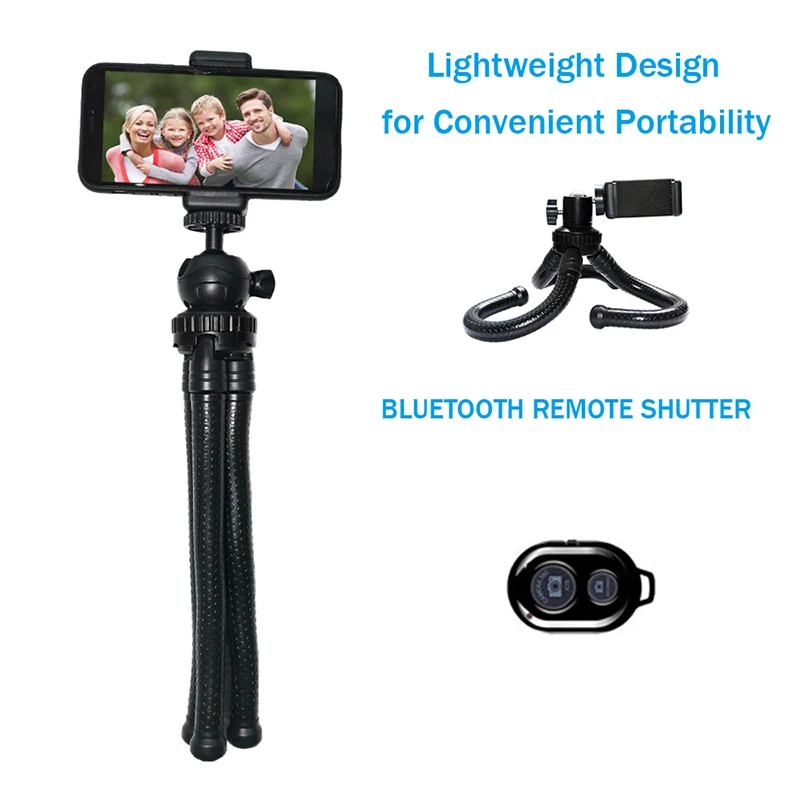 Портативный Гибкий держатель для камеры сотового телефона регулируемый штатив с