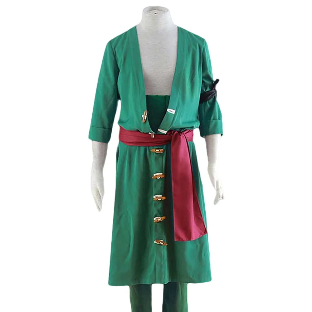 

Anime One Piece Cosplay Roronoa Zoro Cosplay Costume Uniform Halloween Cosplay Costume