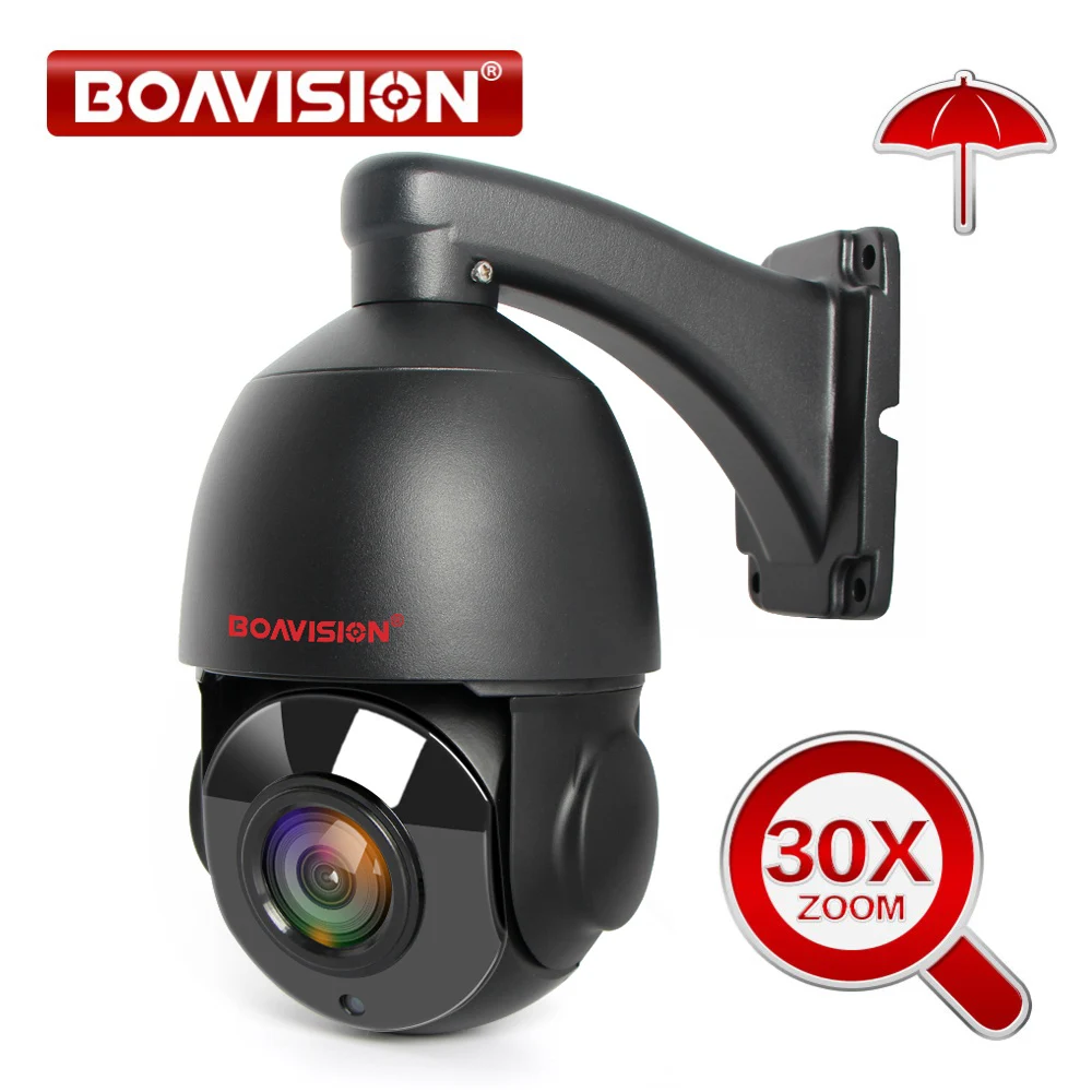 Мини PTZ IP камера наружная 2MP 1080P скорость купольная PTZ камера 30X зум водонепроницаемая IP66 4MP 5MP камера безопасности IR 50M IOS Android