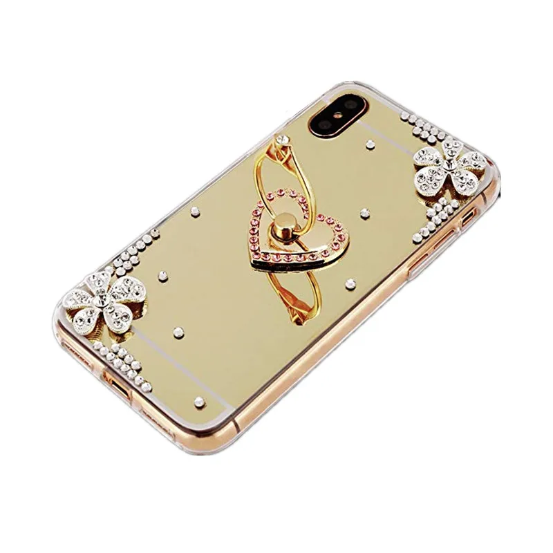 For Redmi 8 Note 7 5 6 pro 8T 5a 4x Mirror Love ring Case Phone cover Xiaomi Mi 9 A2 Lite Max 2 + 6a 8a | Мобильные телефоны и