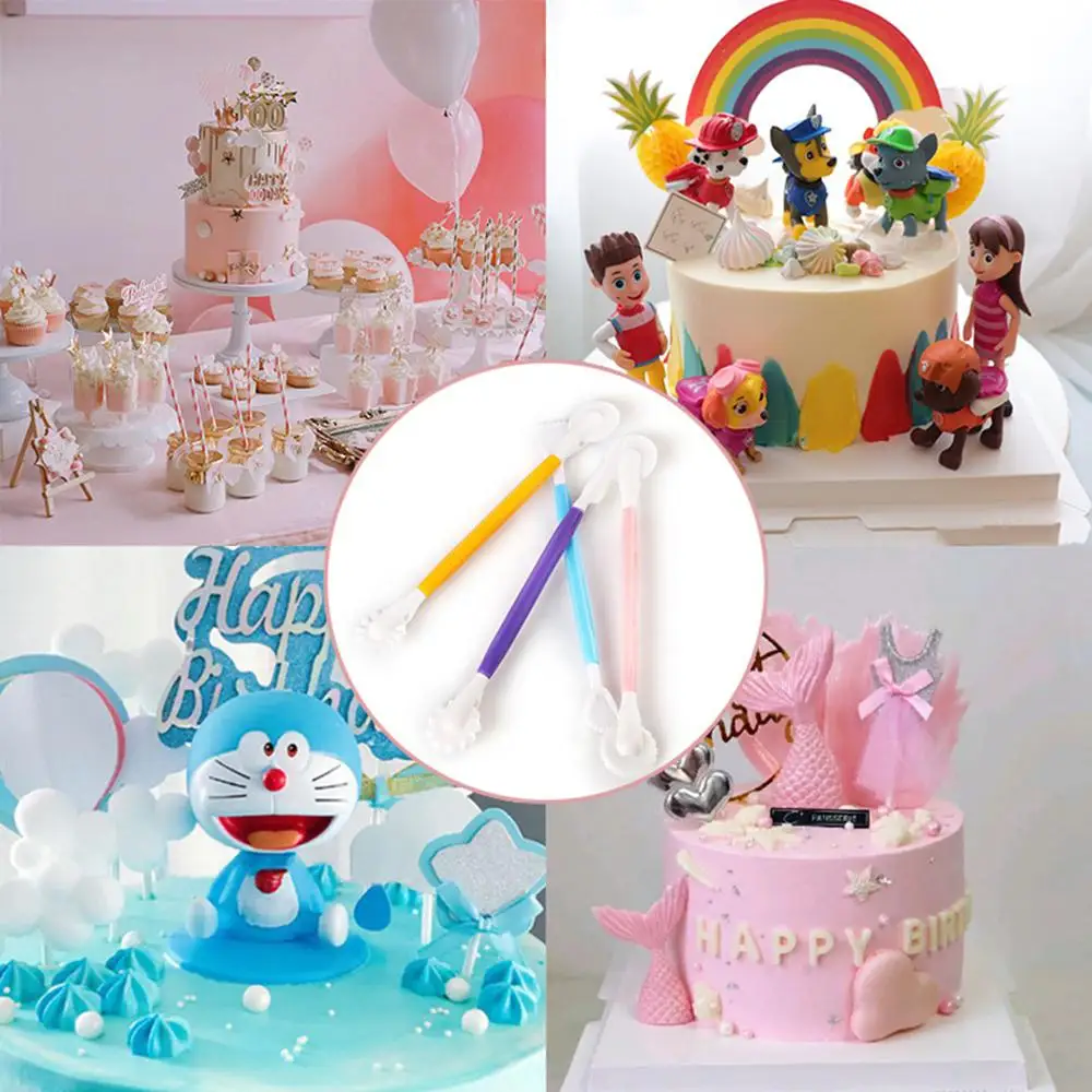 4Pcs DIY Fondant Carving Cake Knife Tool Set Pastry Making Carved Molds Tools fondant Mold Baking Kitchen Accessories | Дом и сад