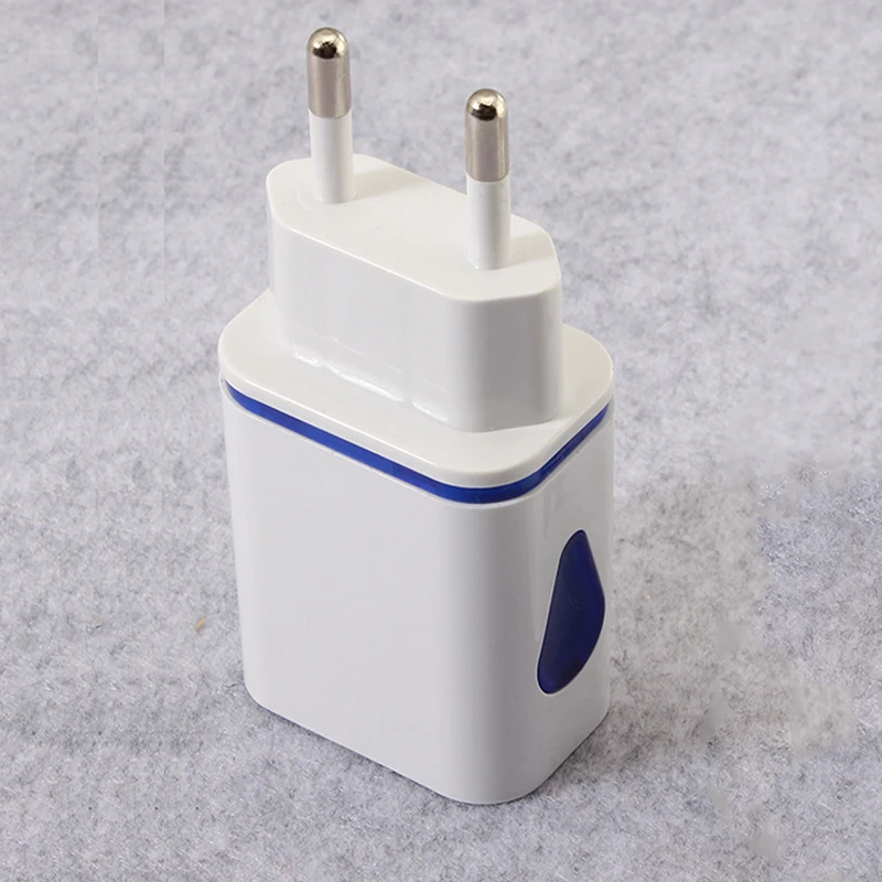 EU Plug 2 порта светодиодный зарядное устройство от сети переменного тока с usb