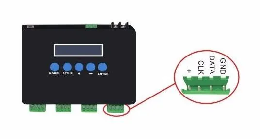 BC-204 DC5V-24V Artnet в SPI пиксельные сценические светильники контроллер Eternet вход протокола 680 пикселей* 4CH один порт(1X512 каналов) выход