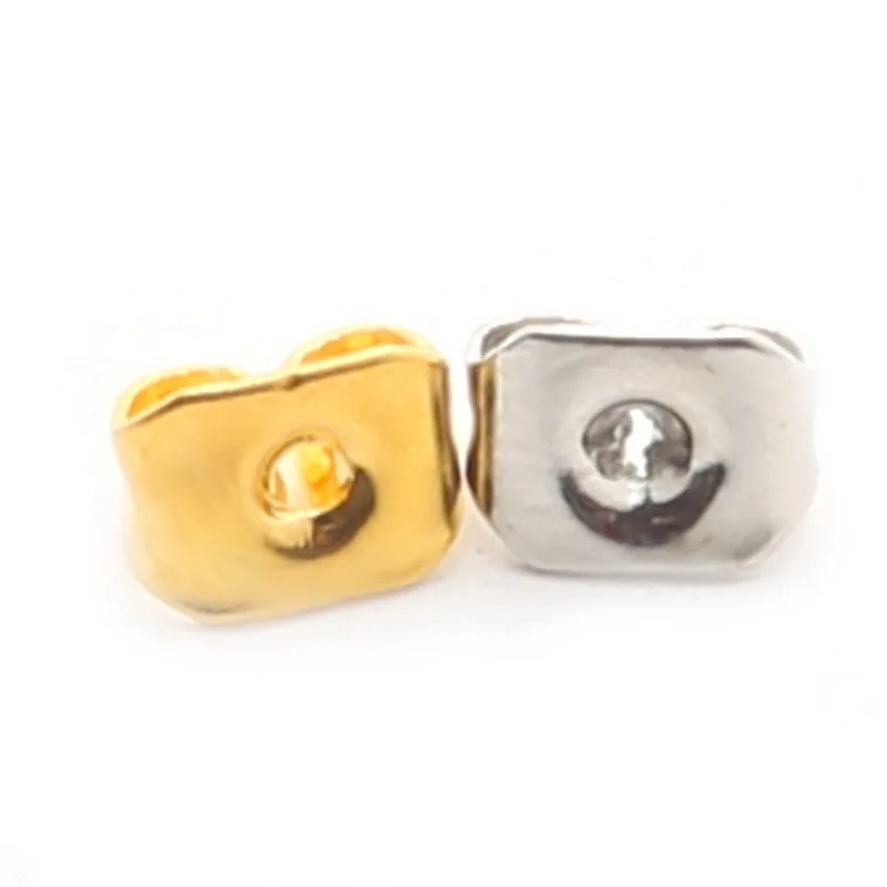 Застежки для сережек-гвоздиков позолоченные застежки-бабочки 200 шт. застежки