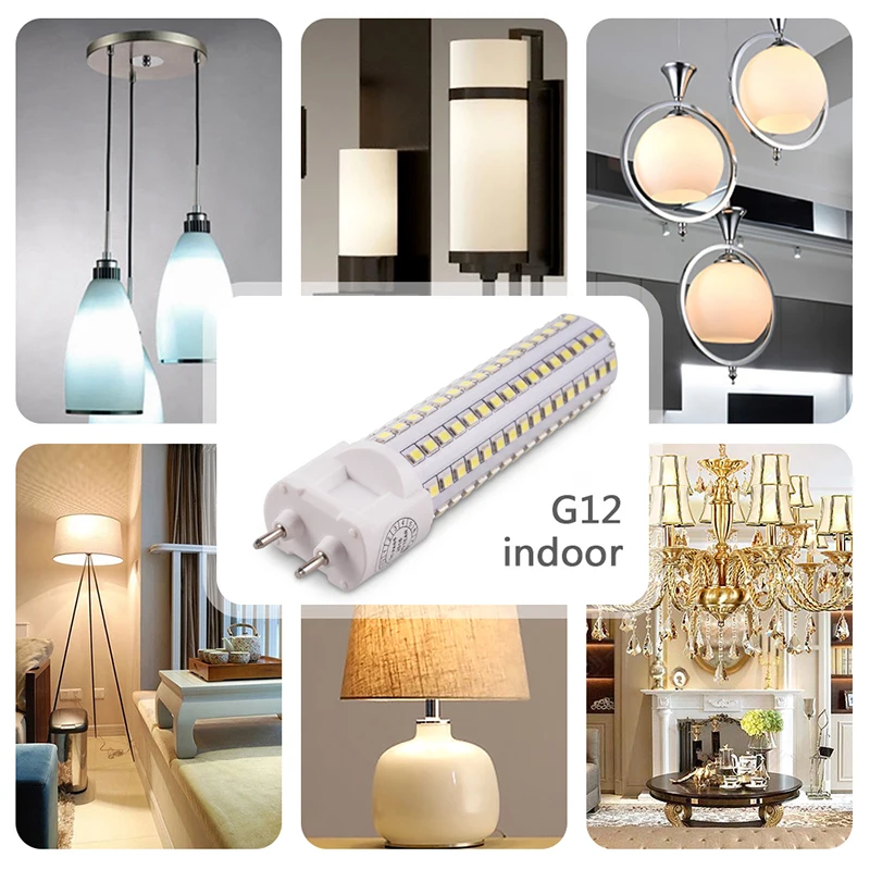 BRIGHTINWD G12 LED Corn Light SMD2835 103mm 10W 15W 130mm AC85V-265V PL Bulbs Lampada Bombillas Lamp Super Bright | Лампы и освещение