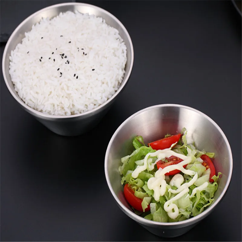 304 салатная десертная микс чаша из нержавеющей стали креативная еда квадратные