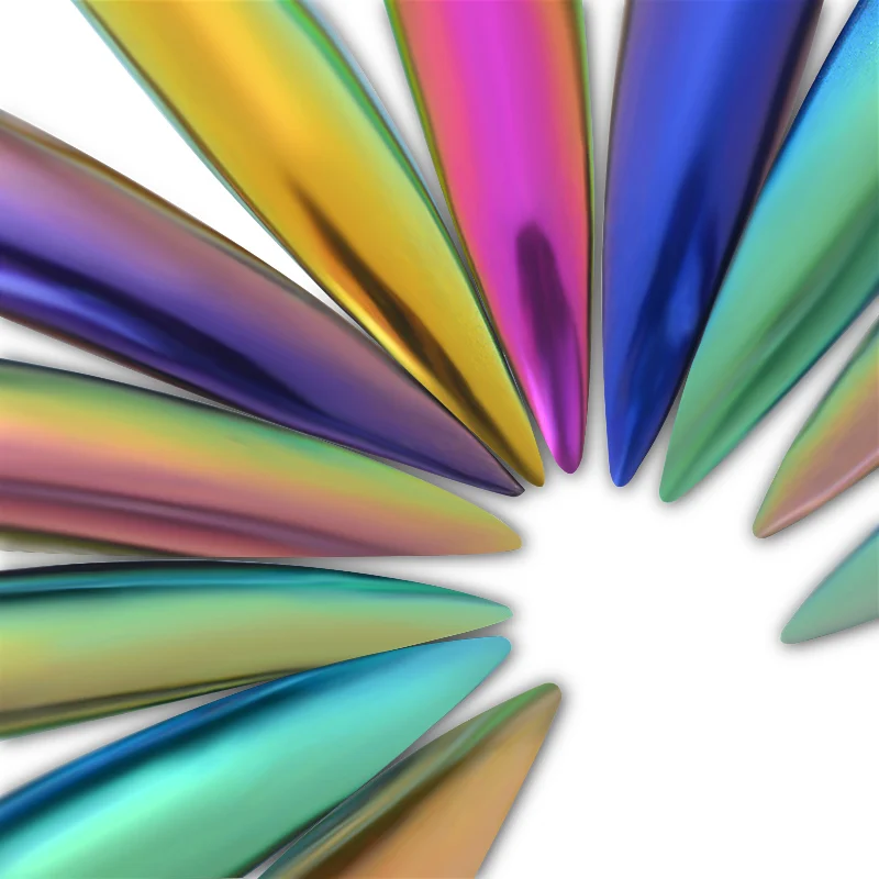 Четыре лилии Хамелеон зеркальные Блестки для ногтей Пудра 0 5 г хромированный