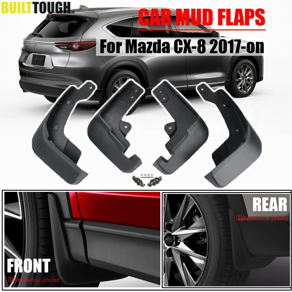 Car Mudflaps For Mazda CX-8 CX 8 CX8 2017 -on KG Mud Flaps Splash Guards Mudguards Flap Front Rear Fender Protector 2018 2019
