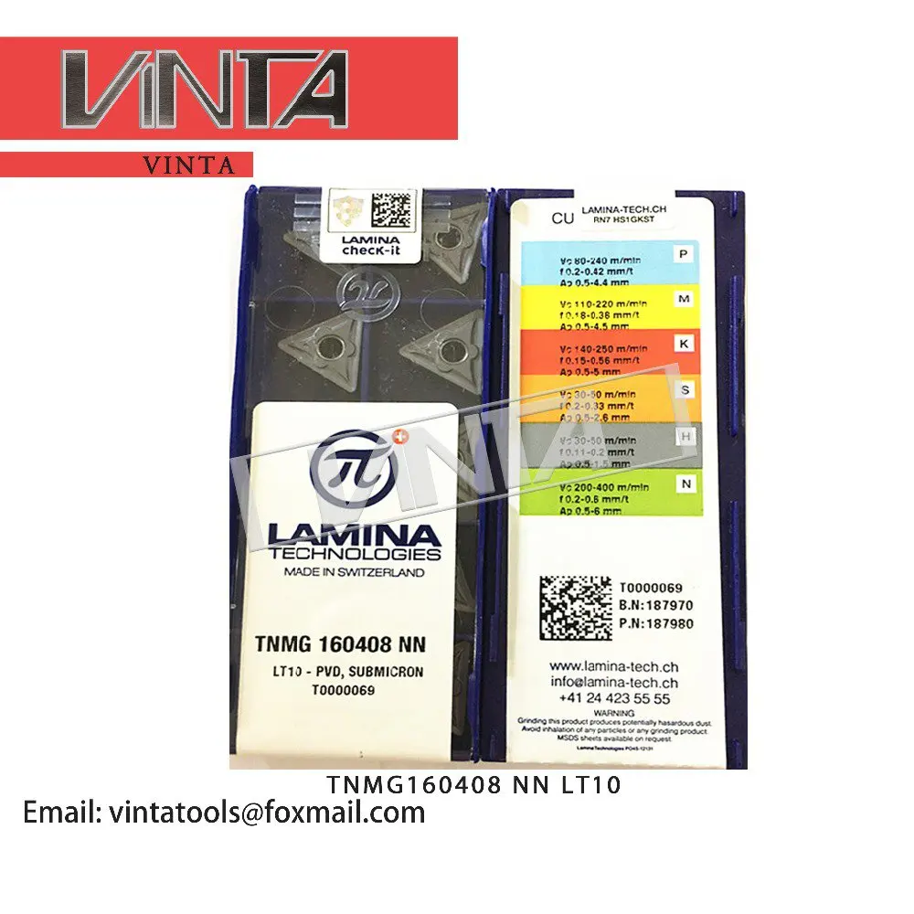 Free shipping !Original LAMINA 10pcs/lot TNMG160408 NN LT10 CNC Carbide Turning Inserts Blade Lathe Tools | Инструменты