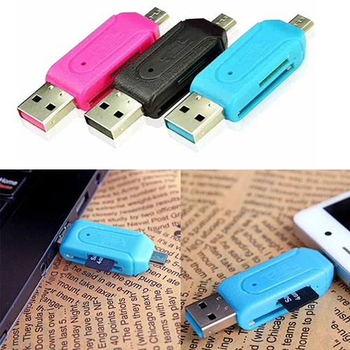 2 в 1 USB OTG SD кард-ридер универсальное Micro USB устройство для чтения карт SD TF для ПК телефона lector de tarjeta аксессуары для ноутбуков