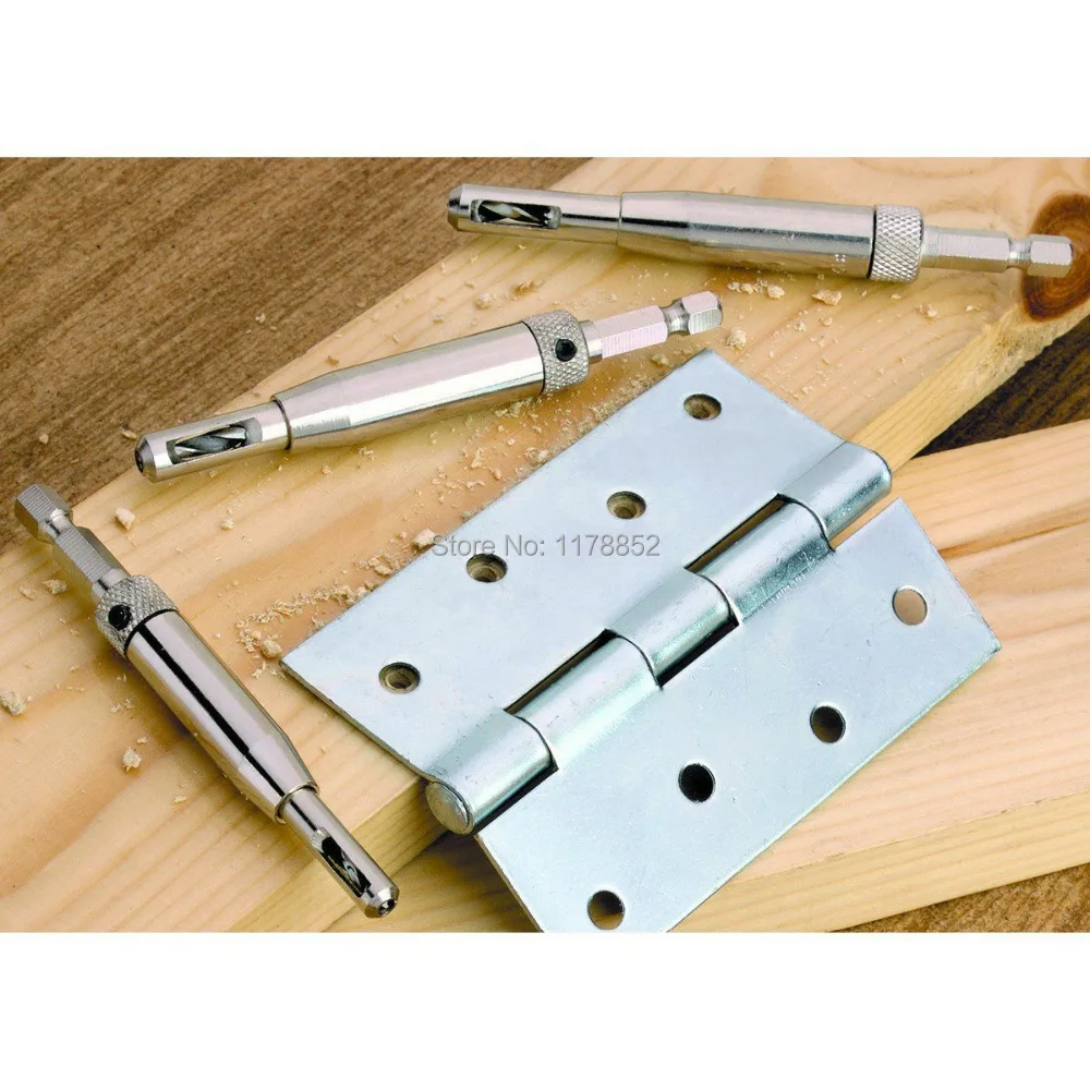 4 шт. набор инструментов для работы с дверными окнами и шкафами|drill bit set|center drills bits