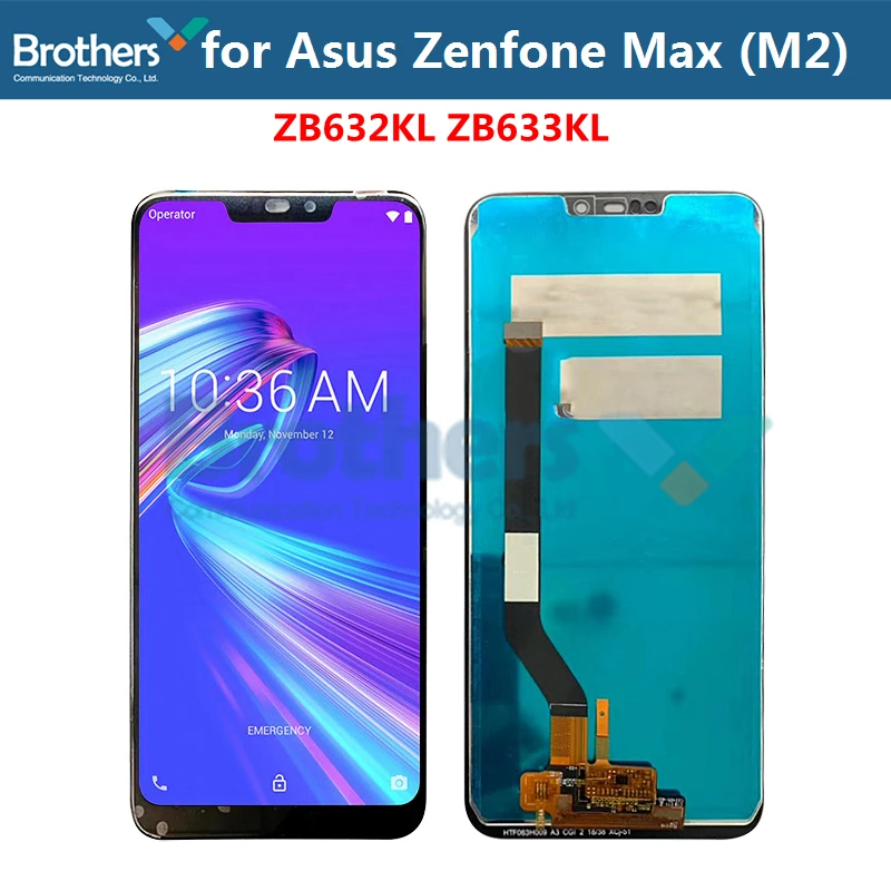 ЖК-экран для Asus Zenfone Max (M2), ЖК-дисплей с сенсорным экраном и дигитайзером для Asus ZB633KL ZB632KL, ЖК-дисплей в сборе 6,26 'для замены