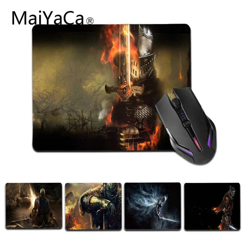 Игровой коврик для мыши MaiYaCa новый дизайн черный рыцарь Темные души удобный