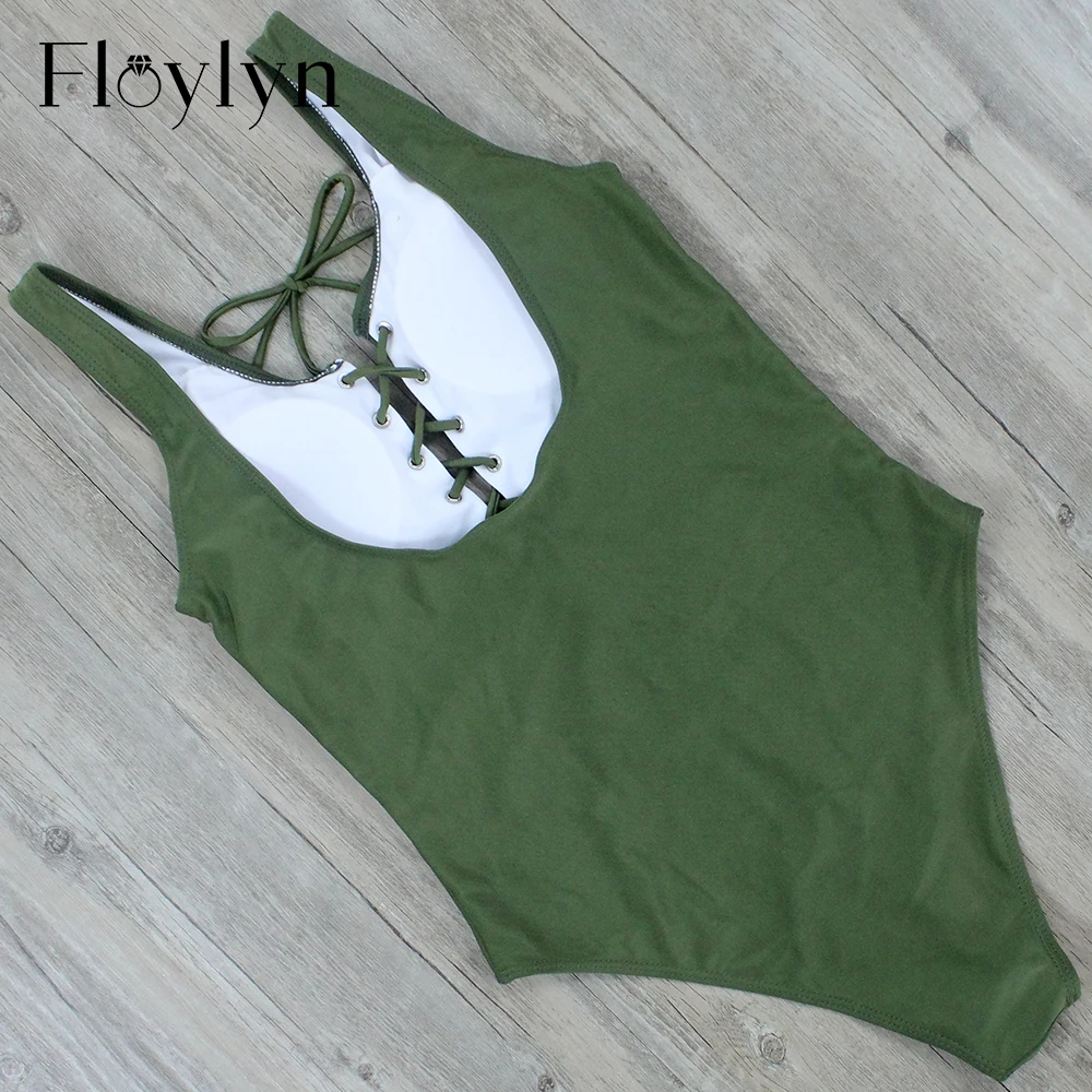 Купальный костюм Floylyn для женщин на шнуровке пикантная Слитная купальная одежда